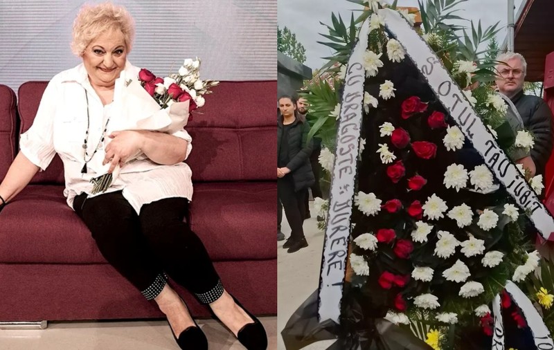 Imagini de la înmormântarea Marinelei Chelaru. Motivul pentru care sora actriței nu a venit să o conducă pe ultimul drum