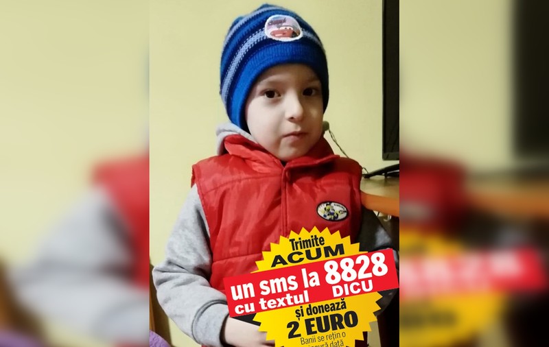 La 5 ani, Mihăiță nu rostește nici măcar un cuvânt. Transplantul salvator de celule stem ce poate fi făcut în Austria costă 10.000 de euro