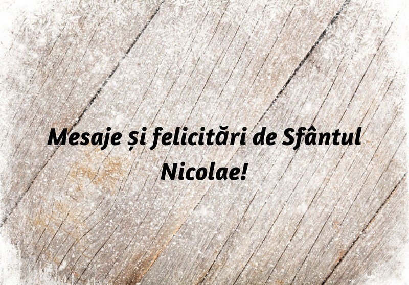 Mesaje și felicitări de Sfântul Nicolae