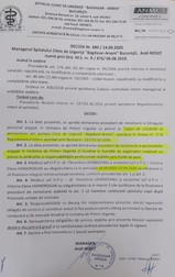Decizia managerului: reinstruirea “întregului personal de la Unitatea Primiri Urgențe cu privire la Codul de Conduită al Personalului din Spitalul Clinic de Urgență Bagdasar-Arseni”