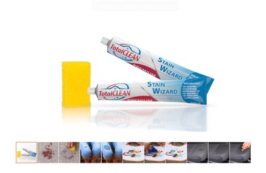 Set Total Clean 2 tuburi pastă pentru curățarea petelor și burete