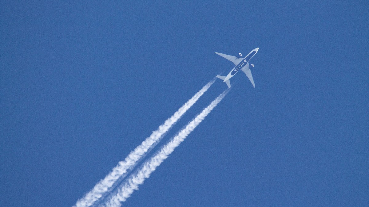 Un avion Boeing 777-200 al companiei Delta