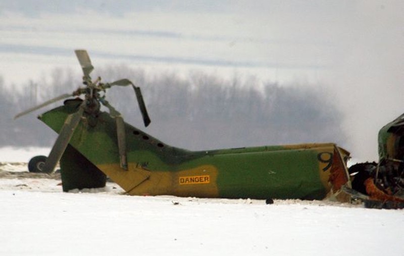 Elicopter militar PRĂBUŞIT LA BACĂU: 2 morţi şi 3 răniţi grav 