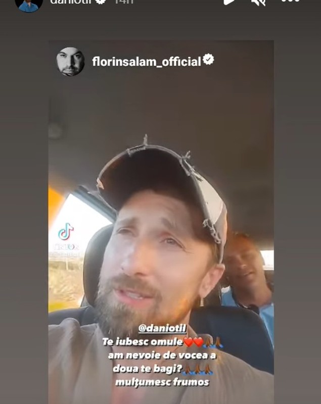 Dani Oțil, filmare pe muzica lui Florin Salam. Ce mesaj a primit prezentatorul de la cântărețul de manele: „Am nevoie de vocea a doua. Te bagi?”