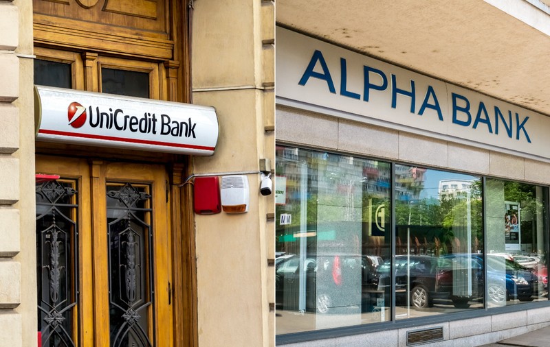 UniCredit cumpără Alpha Bank în România și devine a treia bancă din țară. Grupul preia și 9% din banca-mamă din Grecia