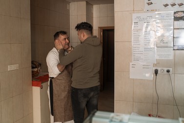 Florin Rezban și fiul său, Daniel, în Carnicería Caraiman