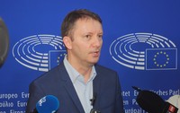 Siegfried Mureșan, luni, 14 septembrie, în Parlamentul European de la Strasbourg. Foto: Cristian Otopeanu / Libertatea