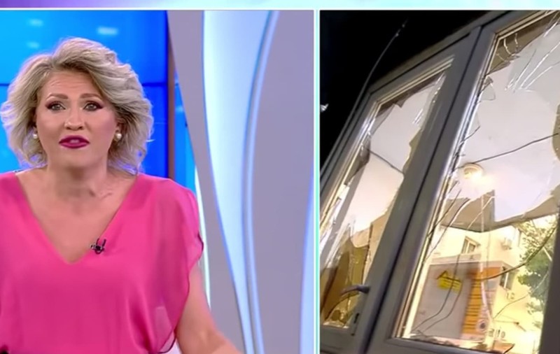Platoul emisiunii „Acces direct”, atacat cu bolovani de  femeia care a aruncat cu o cărămidă spre Mirela Vaida, în martie