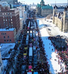Protest în fața Parlamentului din Ottawa | Foto: EPA