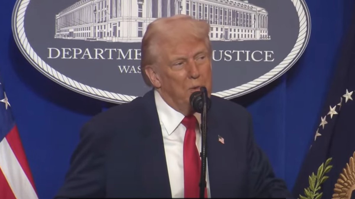 Donald Trump, discurs la Departamentul Justiței Captură YouTube