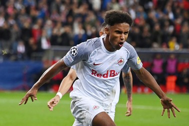 Karim Adeyemi, în tricoul lui Salzburg Foto: EPA