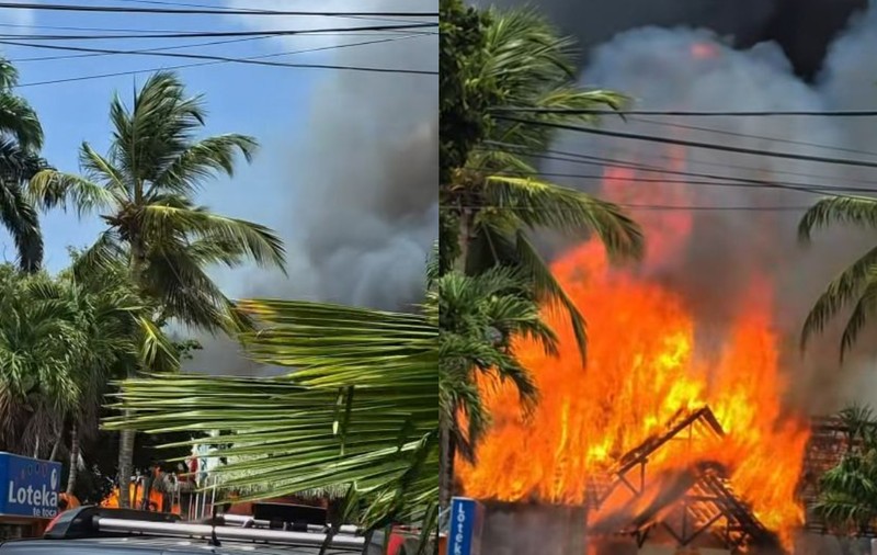 O femeie a murit și 1.700 de persoane au fost evacuate, după un incendiu fulgerător la un hotel cu acoperișul din frunze de palmier din Caraibe