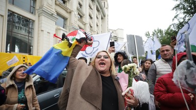 Diana Șoșoacă la Parchetul General, 6 octombrie 2025. Foto Dumitru Angelescu