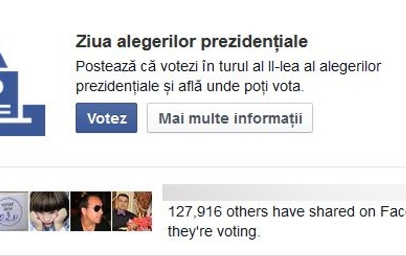 ALEGERI PREZIDENȚIALE 2014. Facebook FACE SONDAJ printre ALEGĂTORI