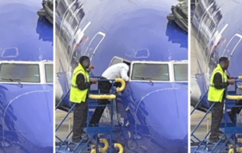 Un pilot a intrat în cabină pe geam, după ce un pasager a blocat din greșeală ușa de acces în avion, în SUA
