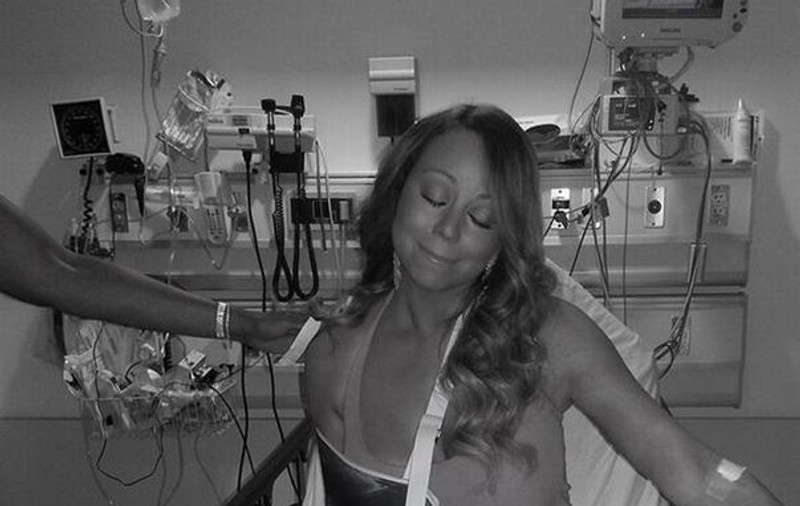 Prima fotografie cu Mariah Carey de pe patul de spital