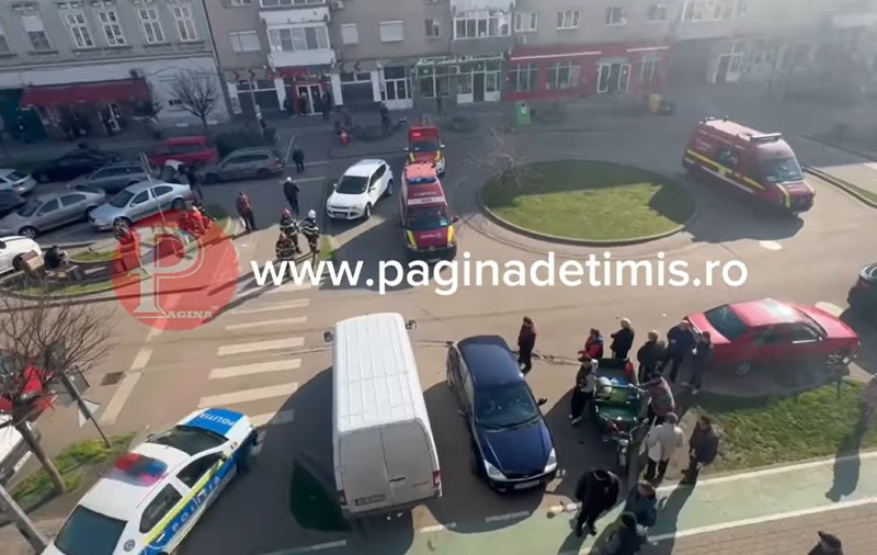 Un bărbat din Timișoara s-a aruncat de pe o clădire cu trei etaje | VIDEO