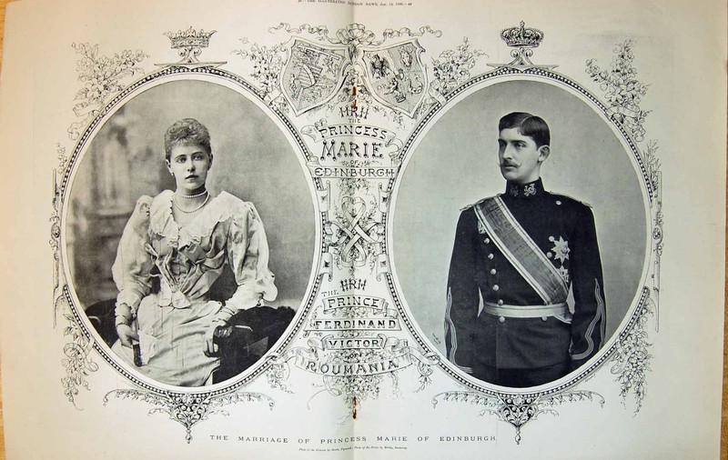 Acum 126 de ani se căsătoreau Maria și prințul Ferdinand. Presa vremii era scandalizată de sumele cheltuite de Casa Regală!