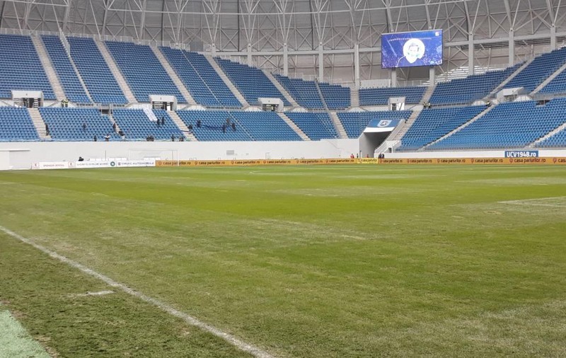 Cum arată gazonul de pe stadionul ”Ion Oblemenco”. FRF a cerut schimbarea ierbii înaintea amicalului România - Suedia
