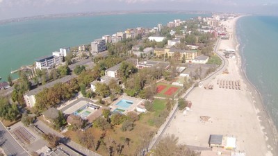 A photo from the U.S. Navy during the 2015 International Coastal Clean event at Mamaia Beach in Constanta, Romania. U.S. 6th Fleet participated in the event, showcasing global efforts to preserve marine environments and promote environmental responsibilit