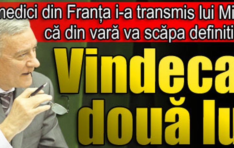 Mircea Sandu se va vindeca în două luni
