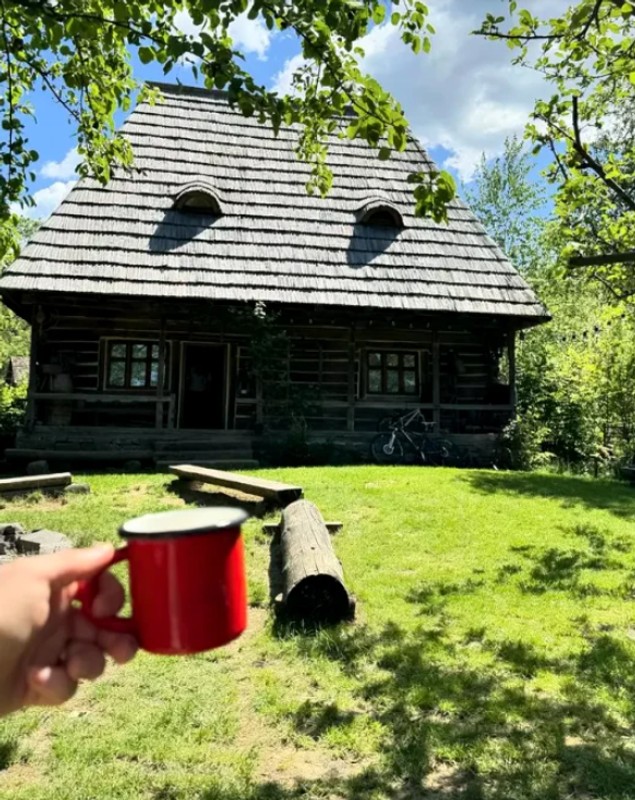 Imagini cu casa din Maramureș a Laurei Cosoi și a lui Cosmin Curticăpean. „Căsuța are momentan doar două camere. Avem de toate”