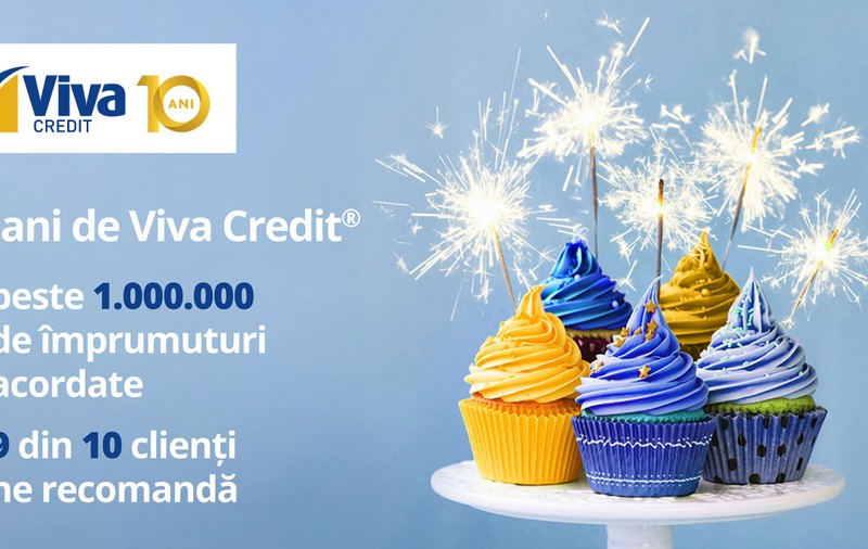 CONCURS: Viva Credit  sărbătorește 10 ani de la primul împrumut acordat 100% online!