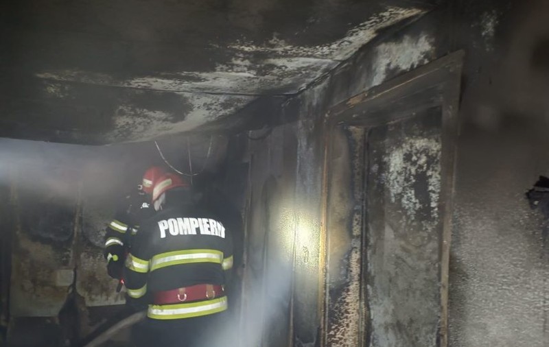 O navă ucraineană care transporta cereale a luat foc la Mila 35. Pompierii s-au luptat două ore cu flăcările
