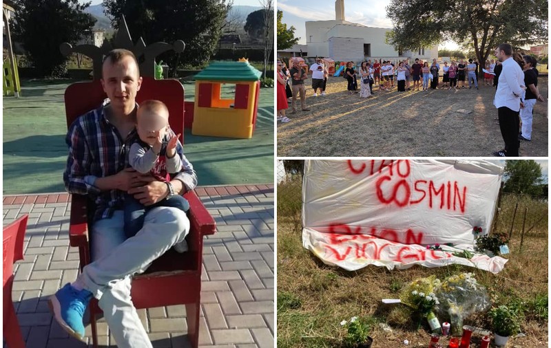 Cosmin a murit de mână cu fiul lui de 3 ani, în Italia. Vecinii românului, revoltați, au ieșit în stradă
