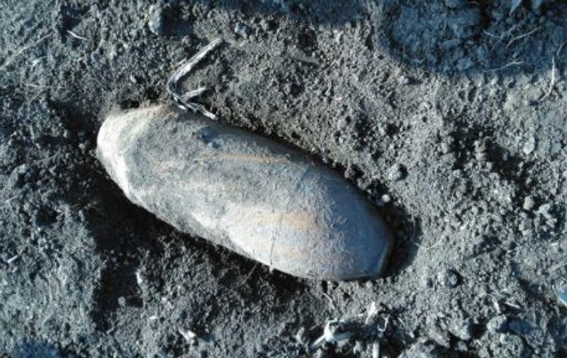 Bombă de aviație de 50 de kilograme, găsită într-o localitate din județul Botoșani