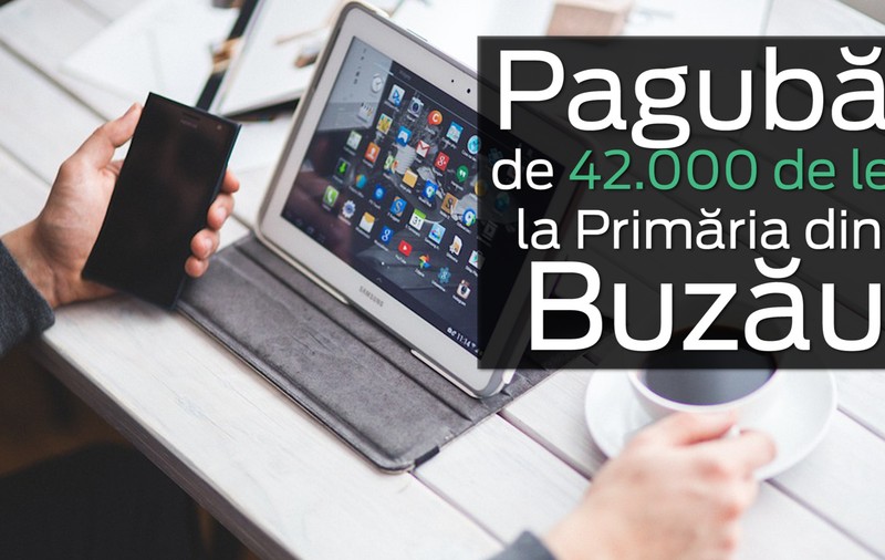 VIDEO/ Foștii aleși locali din Buzău au plecat cu tabletele primăriei acasă. Pagubă de 42.000 de lei