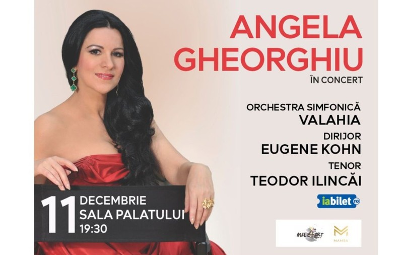 Angela Gheorghiu – concert de gală extraordinar la București, pe 11 decembrie