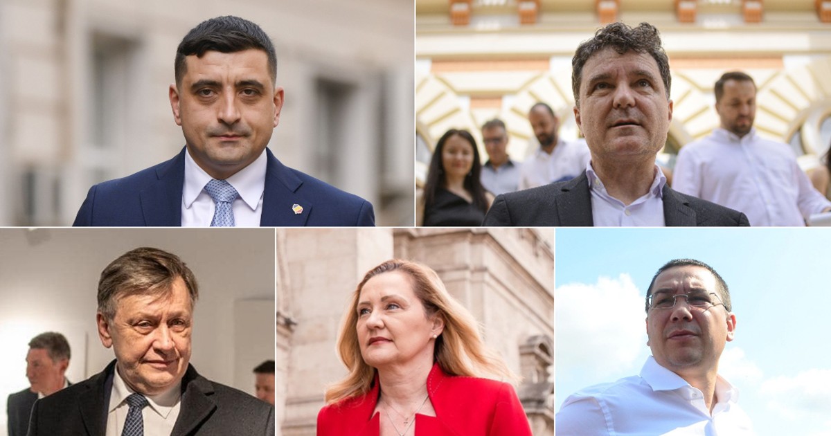Colaj candidati prezidentiale 2025, George Simion, Nicusor Dan, Crin Antonescu, Elena Lasconi, Victor Ponta