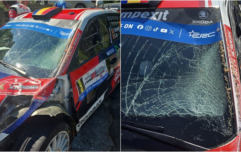 Incident neobișnuit pentru Simone Tempestini la Rally di Roma Capitale: abandon după o coliziune cu o vacă