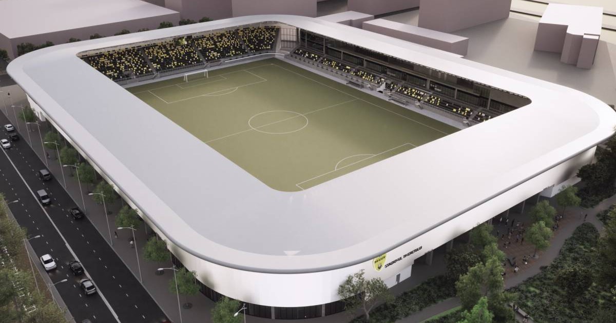 Proiectul stadionului Tineretului din Brașov.