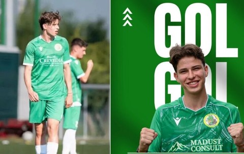 Laurențiu Reghecampf Jr. a marcat primul gol al sezonului în Liga 3: „Mi-a spus exact ce trebuie să fac”. Cui i-a dedicat reușita