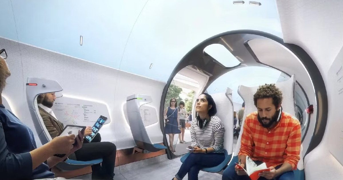 Cum ar putea arăta metroul viitorului: Călătorii confortabile în „Hyperloop”.