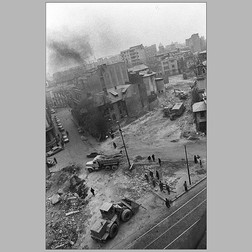 Cartier demolat pe diagonala spre str. Armenească (decembrie 1986)