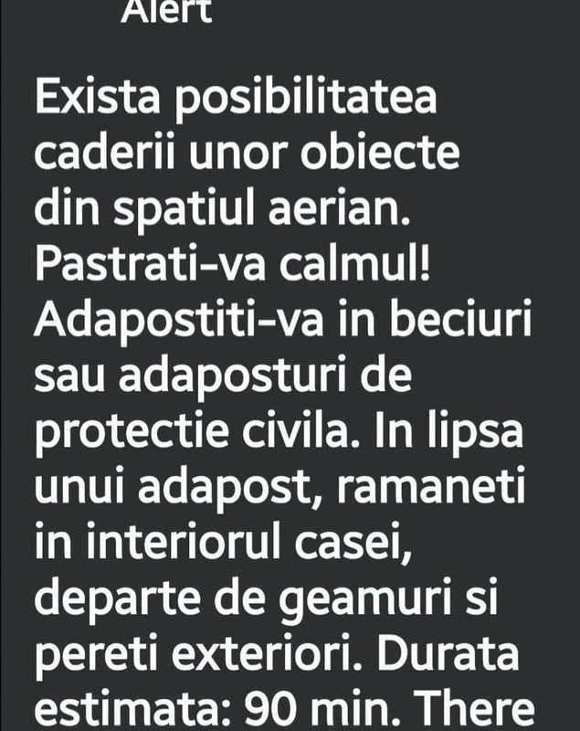Locuitorii din mai multe județe au primit mesaj Ro-Alert: „Adăpostiți-vă în beciuri”