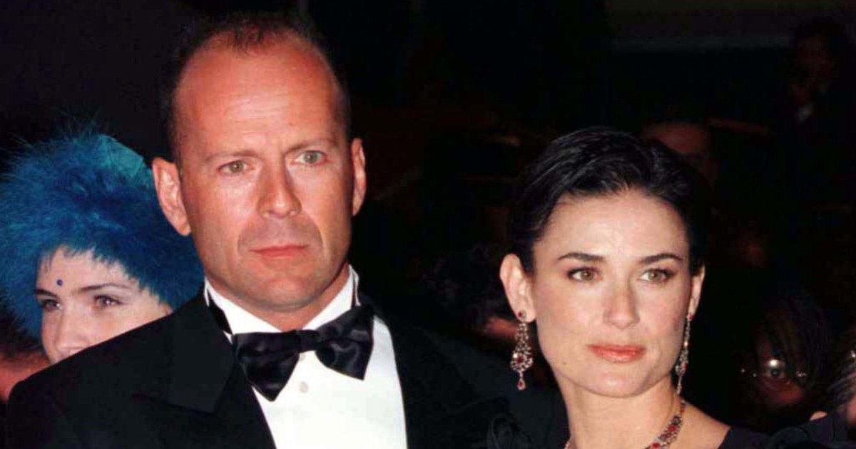 Bruce Willis și Demi Moore în tinerețe