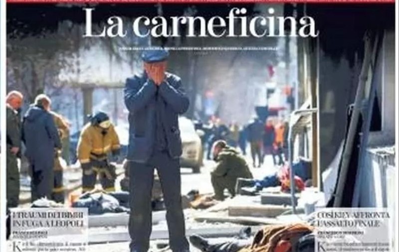 Un ziar italian a pus pe prima pagină civili atacați de o rachetă. Ce rachetă era?