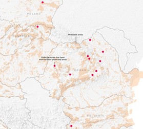 Fabrici de peleți aflate în arii protejate | Sursă: New York Times