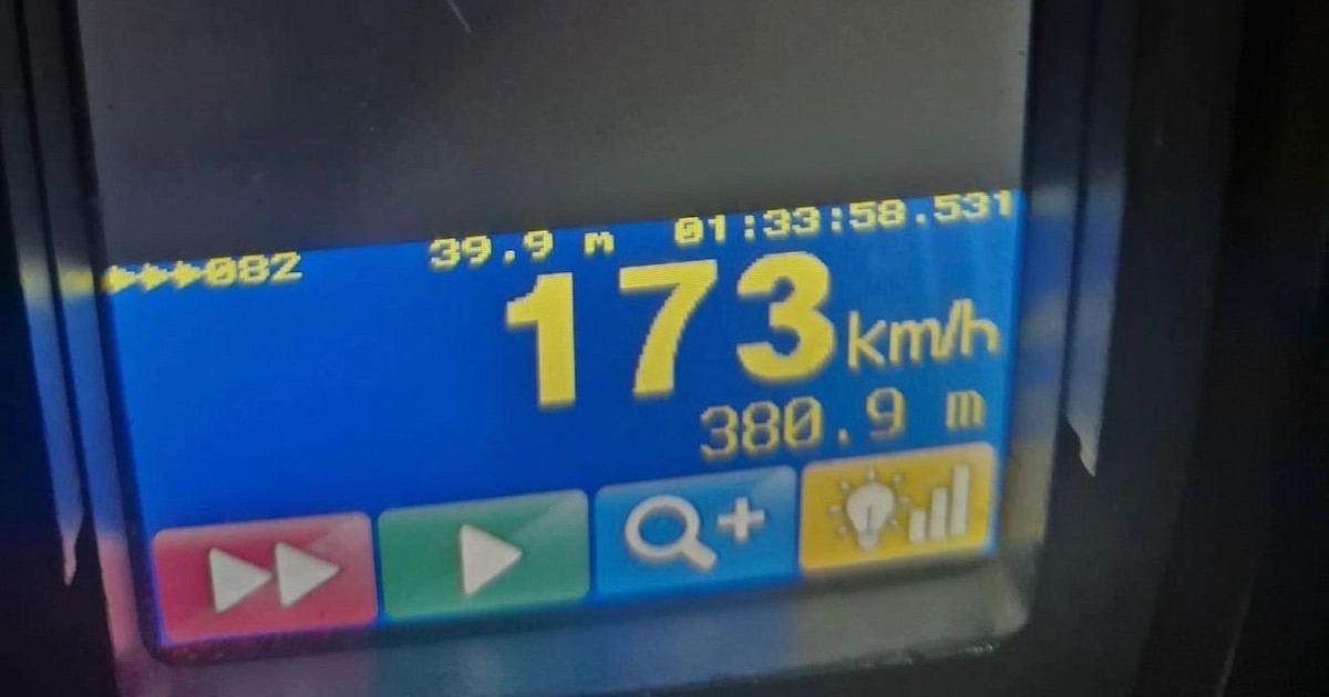 Aparat radar care înregistraă viteza de 173 km/h, 25 aprilie 2026