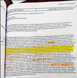 US Border Patrol, Poliția de Frontieră, arată cum românii care sunt trecuți granița de către rețeaua infracțională transnațională își plătesc datoriile, din banii făcuți din infracțiuni pe teritoriul SUA