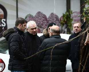 Anghel Iordănescu şi Daniel Isăilă, la funeraliile lui Nae Manea FOTO: Vlad Chirea (Libertatea)