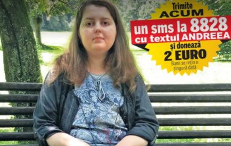 De mai bine de 8 ani, se luptă pentru viaţa ei. Andreea are nevoie, din nou, de ajutorul semenilor