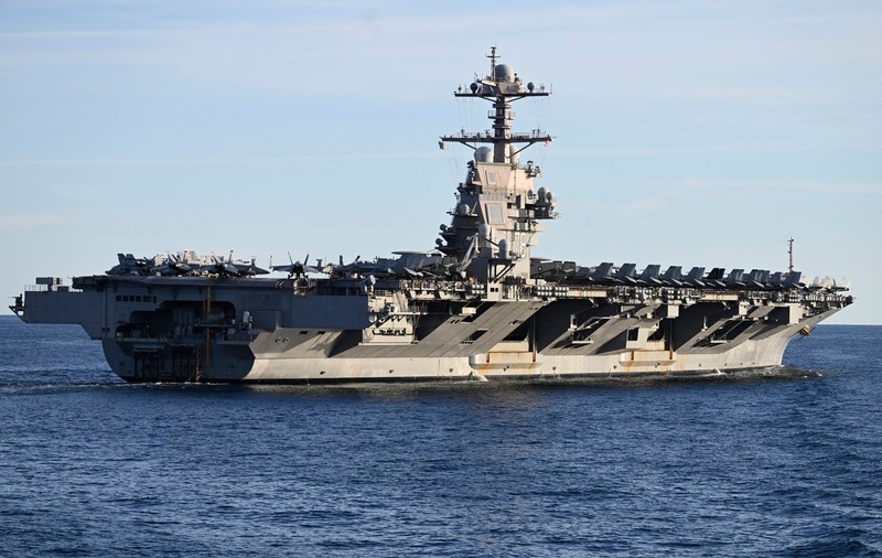 Cum arată USS Gerald Ford, cel mai nou și mai puternic portavion al Americii. Nava de război a fost mobilizată în operațiunea de combatere a traficului de droguri