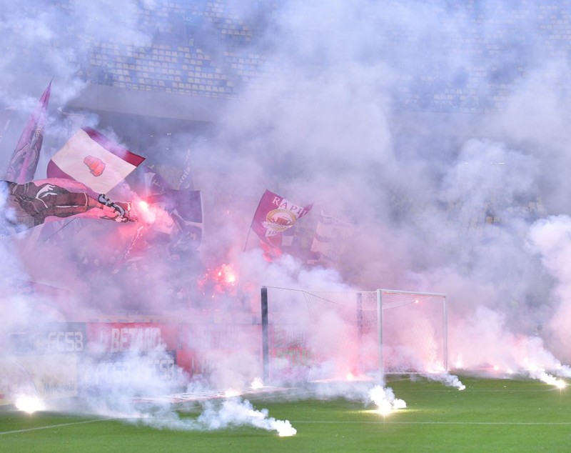 FCSB - Rapid 3-1. Roș-albaștrii au câștigat cu două goluri marcate în prelungiri