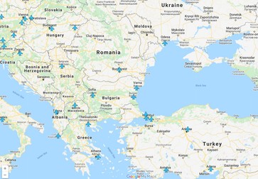Harta cu parolele de pe aeroporturi
