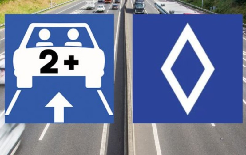 Ce înseamnă indicatorul rutier dreptunghi albastru cu un romb alb în mijloc, din cauza căruia poți primi 200 de euro amendă în Spania sau în Franța